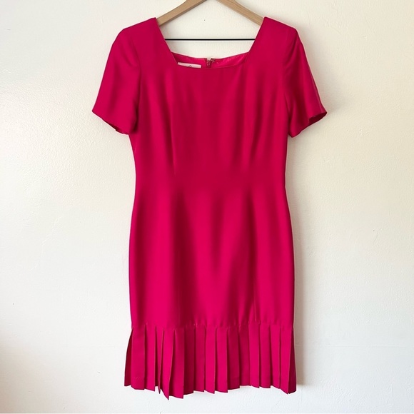 Oleg Cassini Vintage Silk Dress - Picture 1 of 4